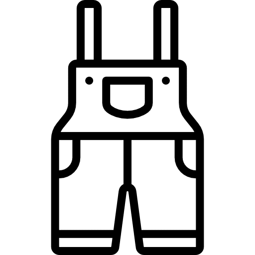 Overall clothes overall garment icon