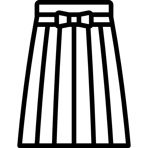 Skirt garment femenine clothes icon