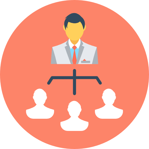 Diagram hierarchical structure order business and finance icon