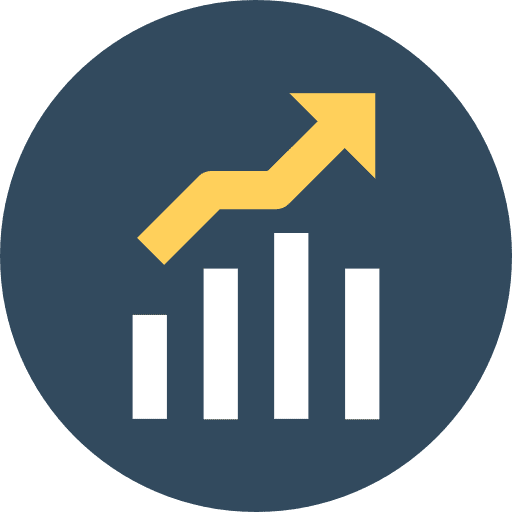 Statistics finances graph stats icon