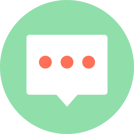Chat speech bubble multimedia conversation icon