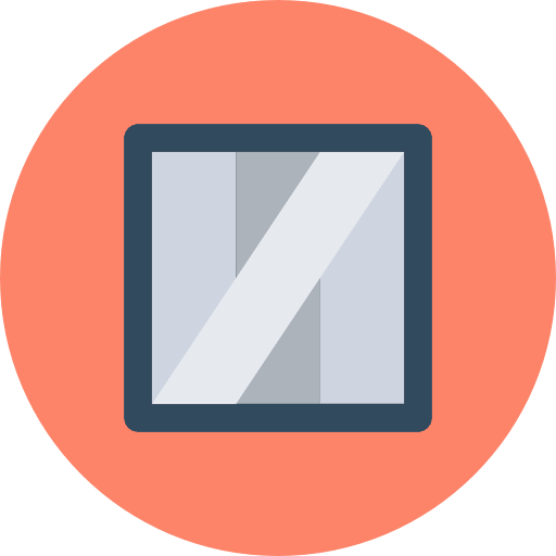 Mirror square mirror tools icon