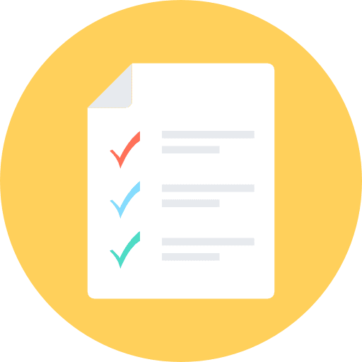 Checklist interface checking business and finance icon