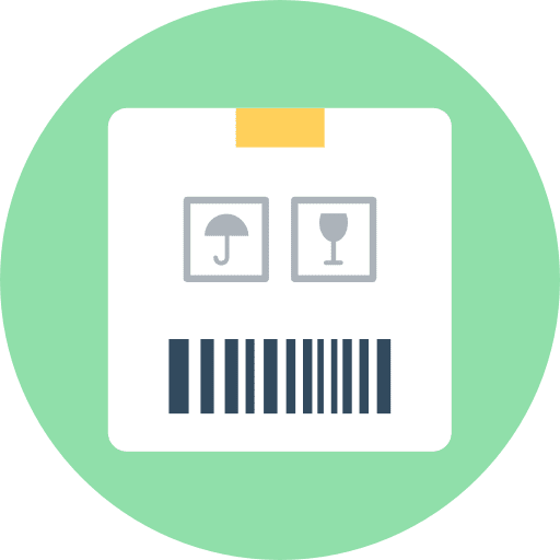 Box shipping and delivery parcel commerce icon