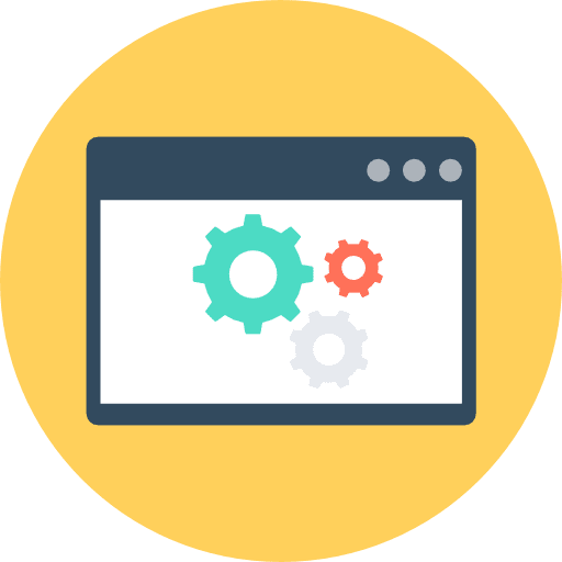 Browser settings interface internet icon