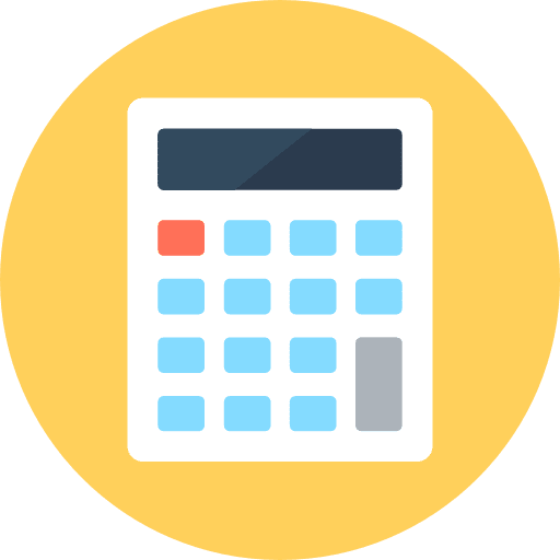 Calculator calculating electronics maths icon