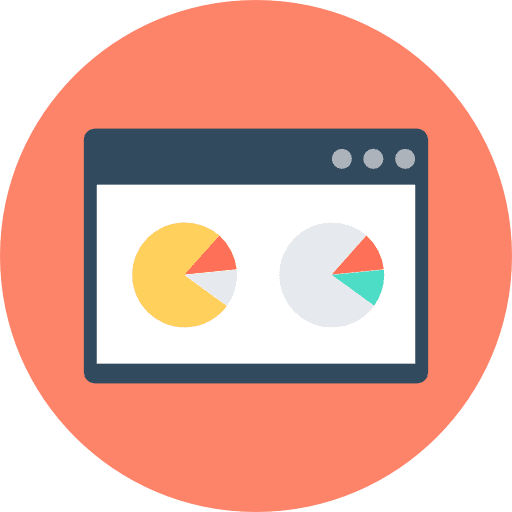 Chart marketing graphical browser icon