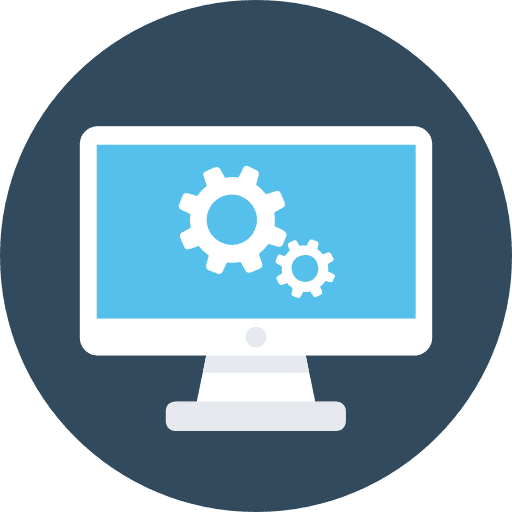 Monitor screen electronics technology icon