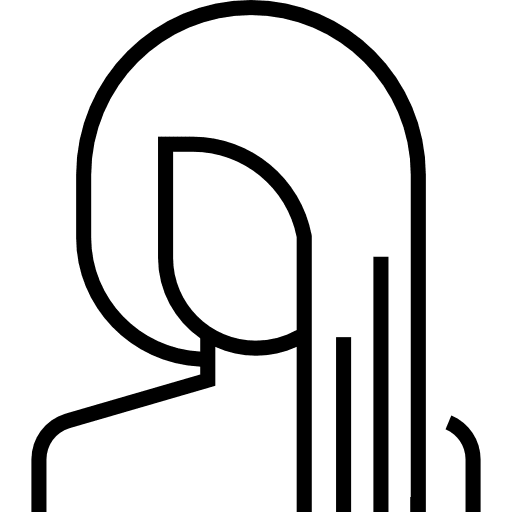 Hair cut avatar people beauty salon icon