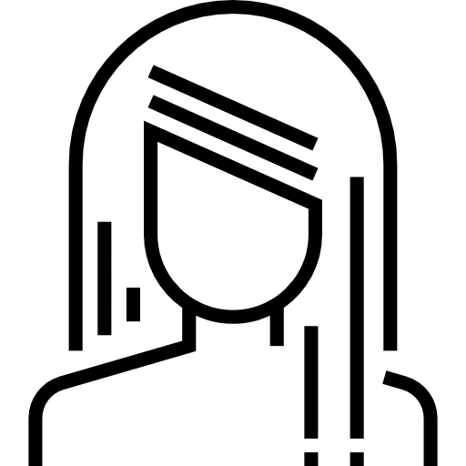 Hair cut avatar woman hair cut icon Hair cut avatar woman hair cut icon