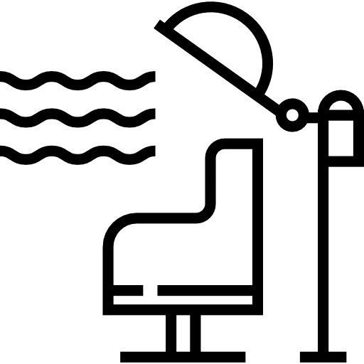 Hair treatment standing hair treatment hair icon