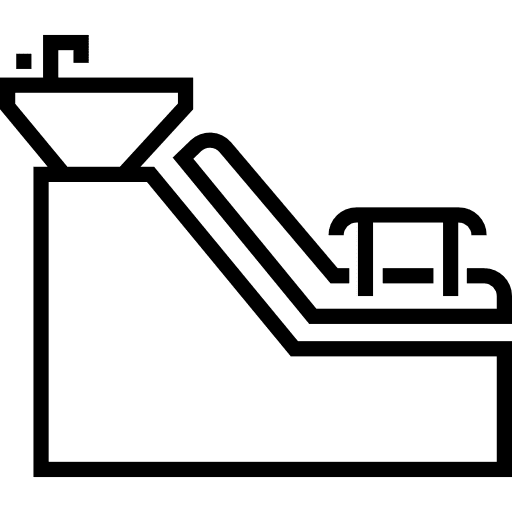 Hair washing tool sink hair washing icon