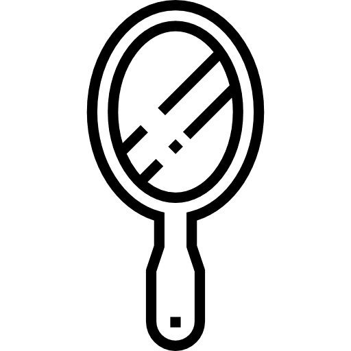 Hand mirror grooming hand mirror fashion icon Hand mirror grooming hand mirror fashion icon