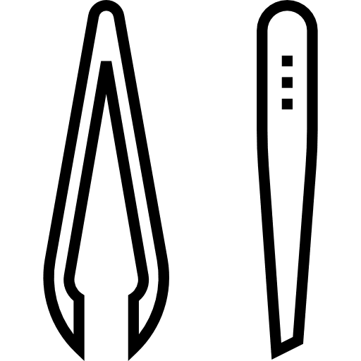 Tweezers tools and utensils medical tweezers icon