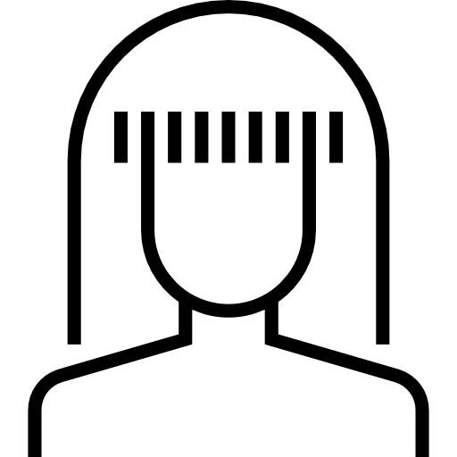 Hair cut avatar beauty head icon Hair cut avatar beauty head icon