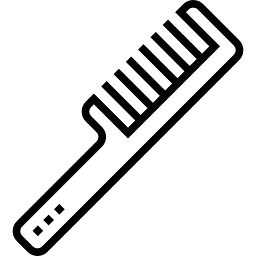 Comb hair accesory tools and utensils icon Comb hair accesory tools and utensils icon