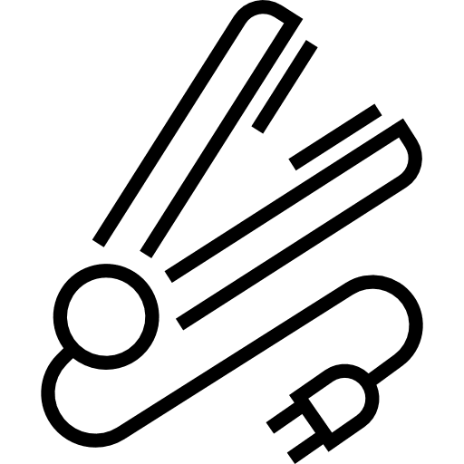 Hair iron hair iron tool hairdressing icon Hair iron hair iron tool hairdressing icon