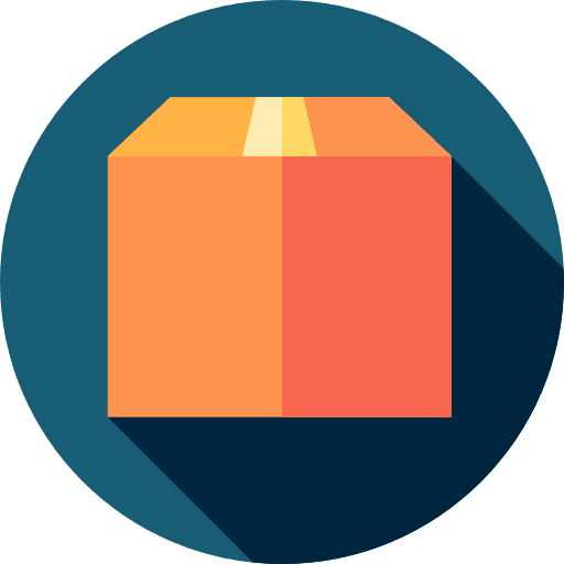 Package package shipping and delivery box icon