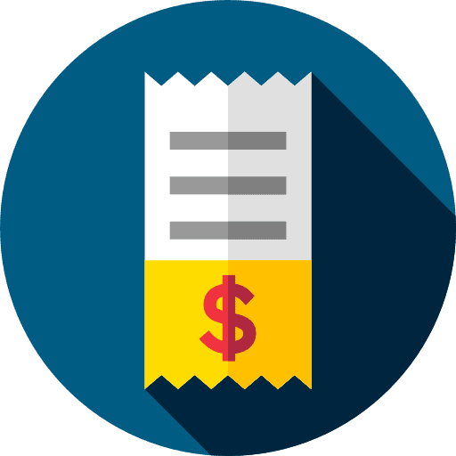 Voucher payment bill shopping icon