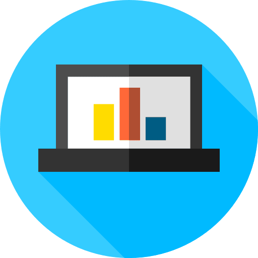 Laptop statistics stats technology icon Laptop statistics stats technology icon