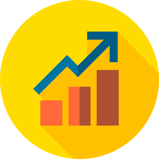 Profits stats graphic statistics icon Profits stats graphic statistics icon
