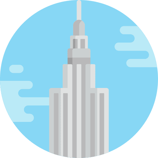 Empire state building new york empire state building monuments icon
