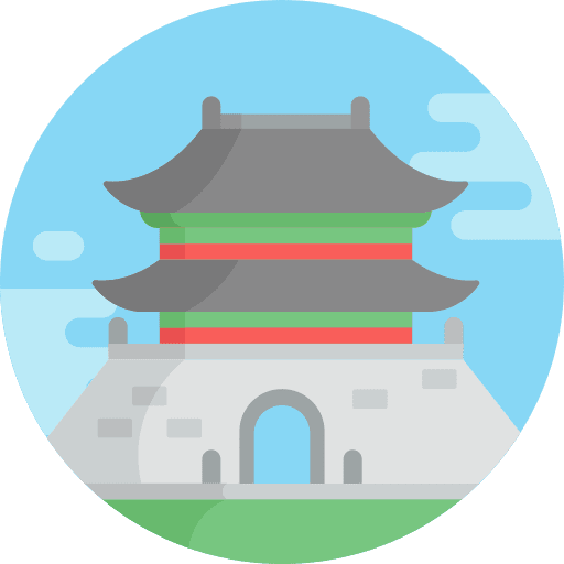 Seoul architectonic architecture and city sungnyemun icon