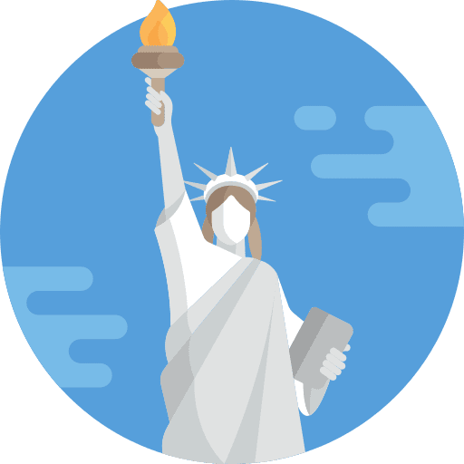 Statue of liberty cityscape statue of liberty monuments icon