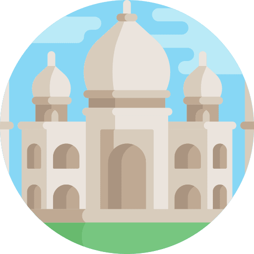 Taj mahal architecture and city taj mahal agra icon