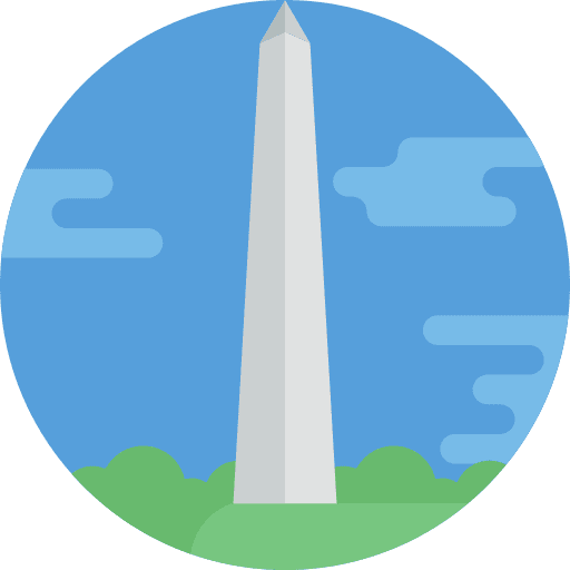 Washington united states washington landmark icon