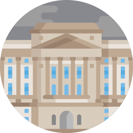 Buckingham palace building royal icon