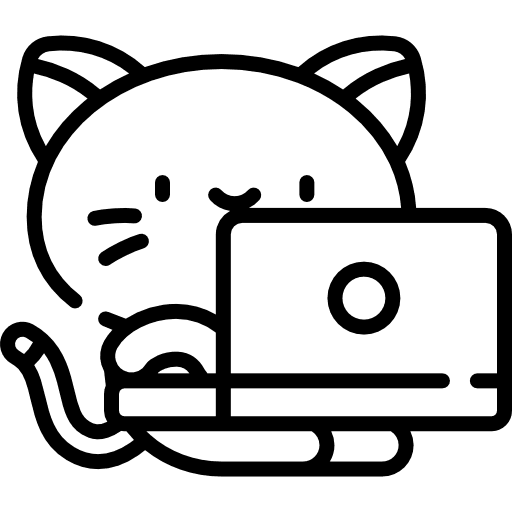 Kitty cat domestic animals icon