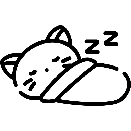Kitty pet cat sleep icon