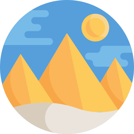 Pyramid pyramid nature desert icon