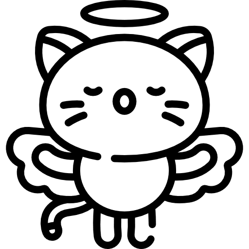 Kitty domestic angel pet icon Kitty domestic angel pet icon