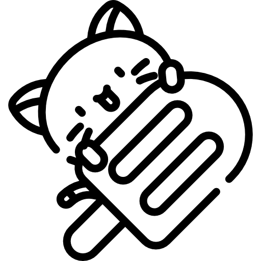 Kitty animals breed popsicle icon Kitty animals breed popsicle icon