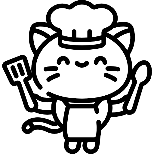 Kitty breed kitty chef icon Kitty breed kitty chef icon