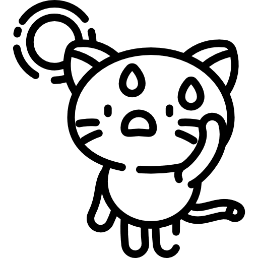 Kitty cat feline warm icon Kitty cat feline warm icon