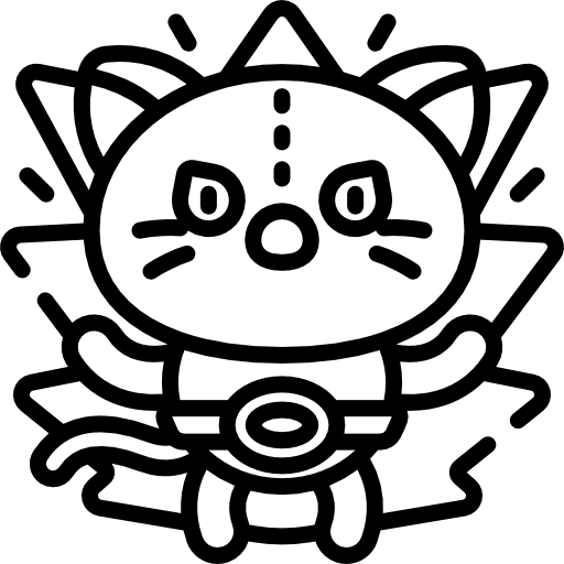 Kitty superhero cat domestic icon Kitty superhero cat domestic icon