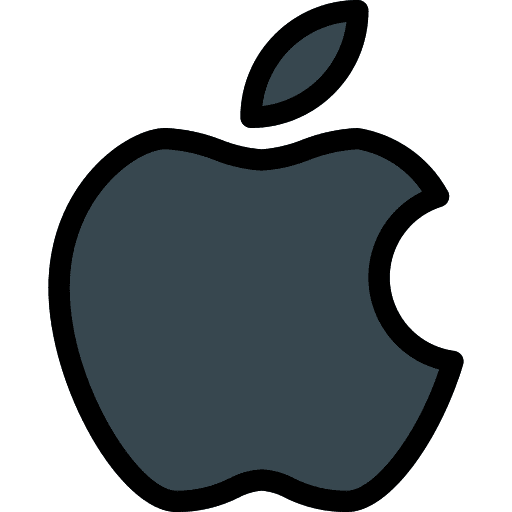 Apple logotype logo social media icon