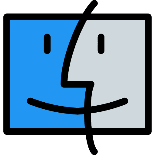 Finder brand shapes and symbols logo icon