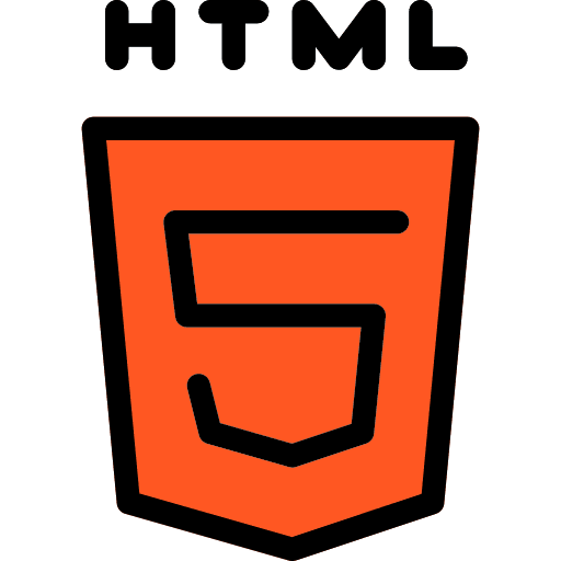 Html 5 shapes and symbols social media logo icon