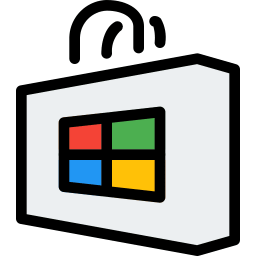 Microsoft operating system logotype logo icon