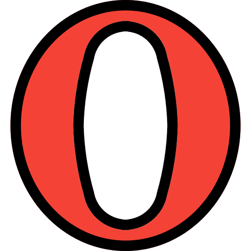 Opera shapes and symbols logotype opera icon