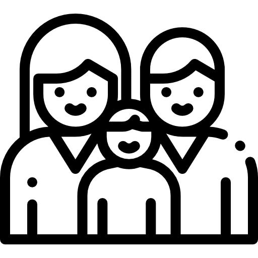 Family father mother daughter icon Family father mother daughter icon