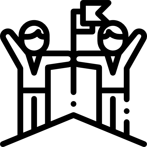 Goal business accomplishment success icon