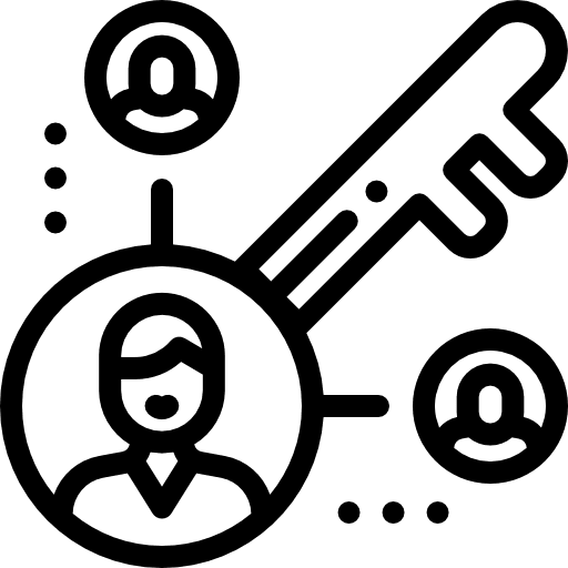 Key people key user icon Key people key user icon