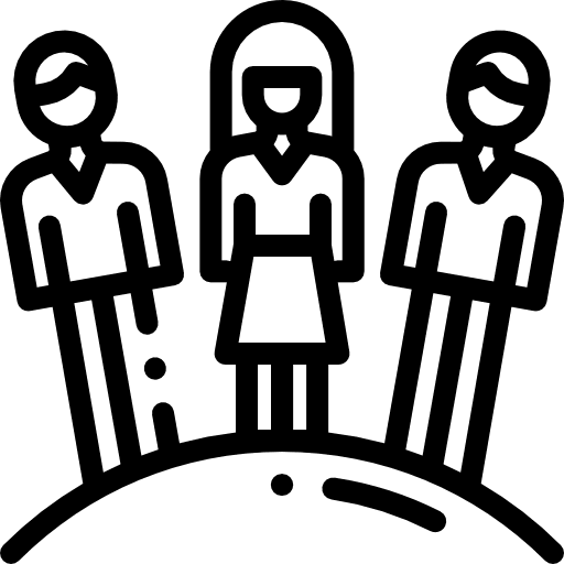 Solidarity charity cooperation help icon