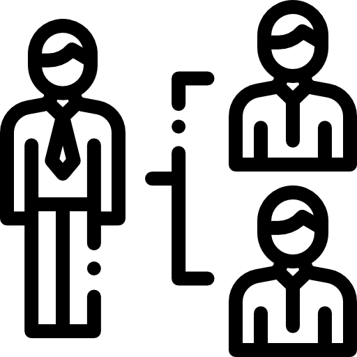 Manager people collaboration organization icon Manager people collaboration organization icon