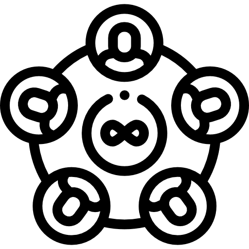 Network employee business and finance manager icon Network employee business and finance manager icon